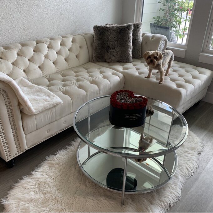 【Furniture】Lora 2 - Piece Upholstered Chaise Sectional