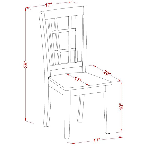 5 PC Dining room set -Table and 4 Dining Chairs Dlni5-blk-lc
