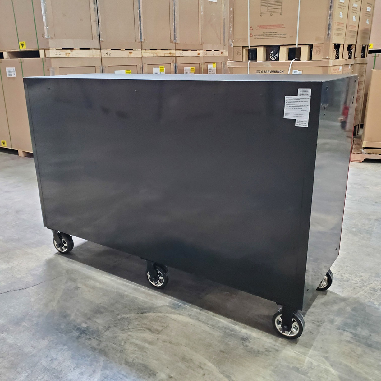 used toolboxShowroom Demo, Extreme Tools RX Series 72 19 Drawers 25 Deep Roller Cabinet, Black-Red, 150 lbs. Slides