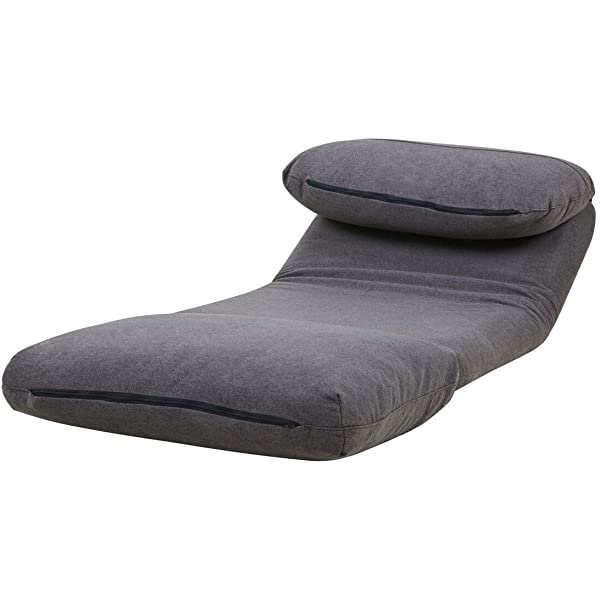 GIA Tri-Fold Sofa Bed, With Pillow, Yellow Yellow With Legs