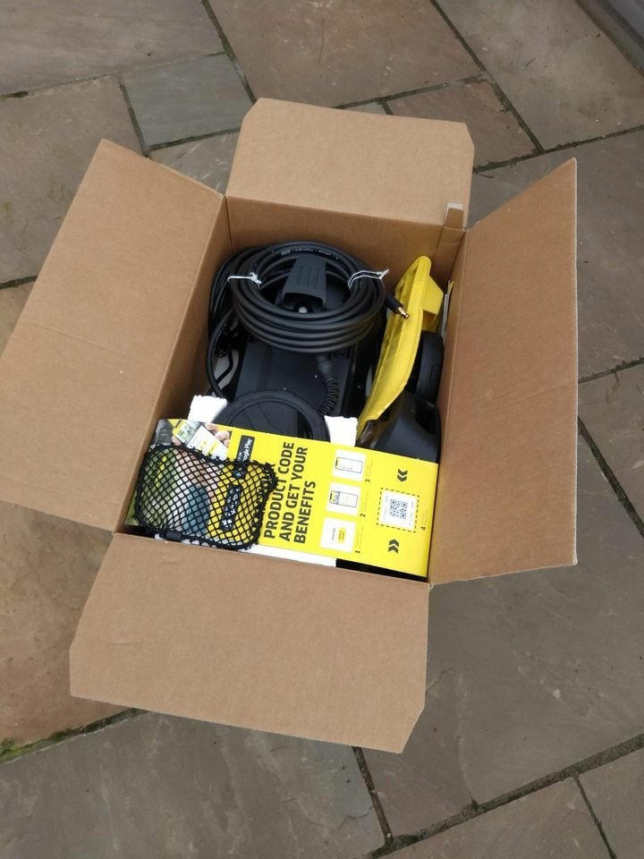 Domestic pressure washer M167-Kärcher K 4 Power Control with stand for indoor application