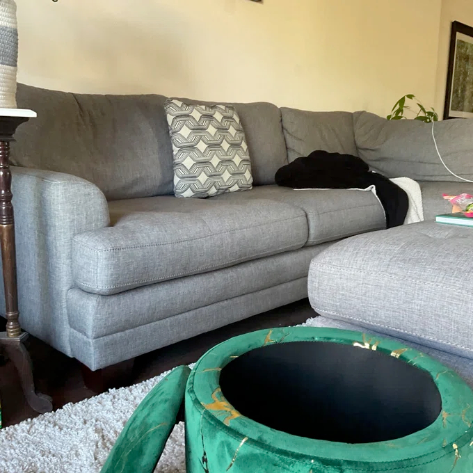 【Furniture】Lilly-Eve Upholstered Storage Ottoman