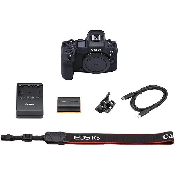 Canon EOS R5 Full-Frame Mirrorless Camera w/ RF24-105mm F4 L is USM Lens Kit - 8K Video, 45 Megapixel Full-Frame CMOS Sensor, DIGIC X Image Processor, Up to 12 fps Mechanical Shutter (Body + Lens) 24-105mm Black Base