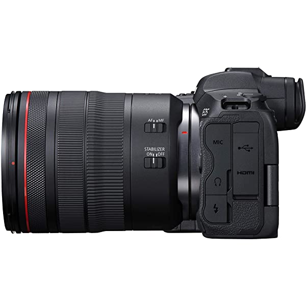 Canon EOS R5 Full-Frame Mirrorless Camera w/ RF24-105mm F4 L is USM Lens Kit - 8K Video, 45 Megapixel Full-Frame CMOS Sensor, DIGIC X Image Processor, Up to 12 fps Mechanical Shutter (Body + Lens) 24-105mm Black Base