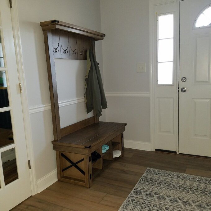 【Furniture】Lauver 40'' Wide Hall Tree with Shoe Storage