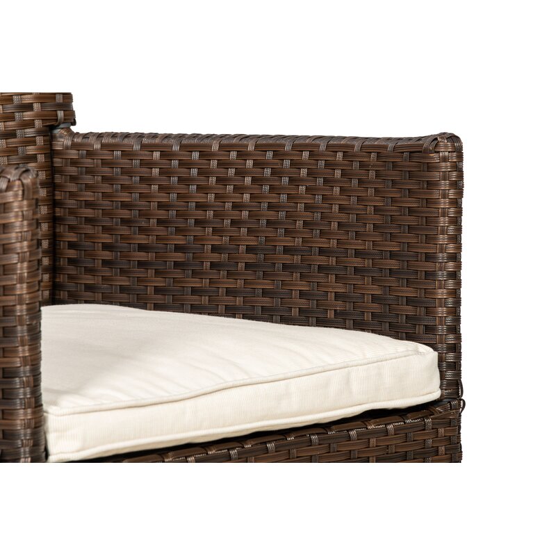 【Furniture】Rectangular 6 - Person 150Cm Long Dining Set with Cushions