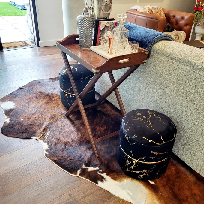 【Furniture】Lilly-Eve Upholstered Storage Ottoman