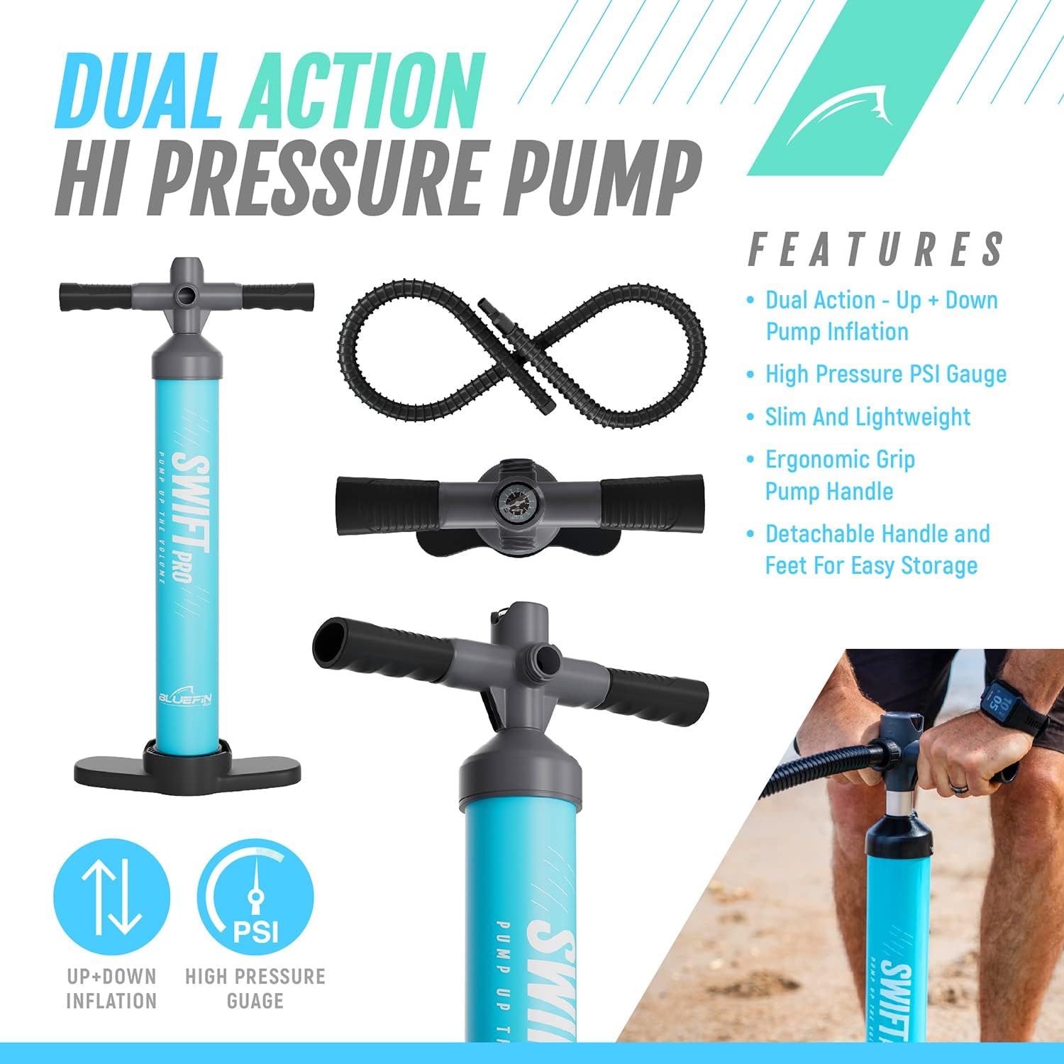 Bluefin Cruise SUP Inflatable Stand Up Paddle Board | Premium Paddleboard Accessories | Multiple sizes: Kids, 9'8, 10'4, 10’8, 12’, 15'