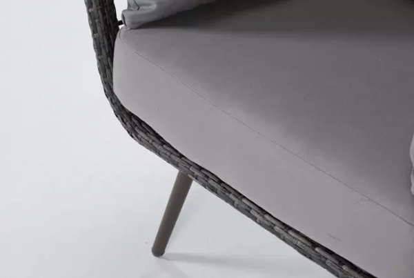 Grenada Grey Outdoor Stationary Egg Chair