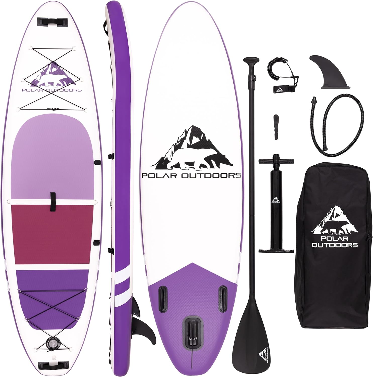 Roc Inflatable Stand Up Paddle Boards with Premium SUP Paddle Board Accessories, Wide Stable Design, Non-Slip Comfort Deck for Youth & Adults