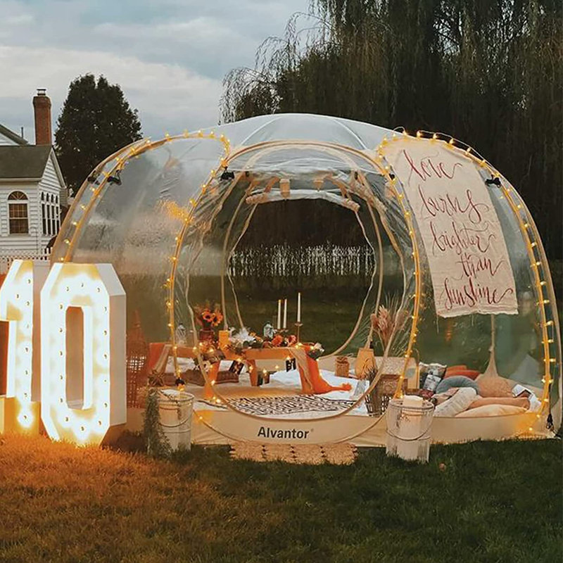 Bubble 15 Ft. W x 15 Ft. D Fiberglass Patio Gazebo