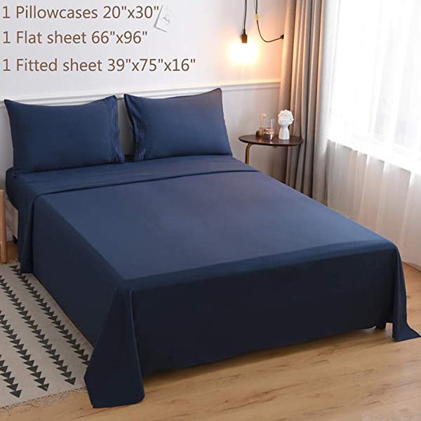 LBRO2M Bed Sheet Set Queen Size 16 Inches Deep Pocket 1800 Thread Count 100% Microfiber Sheet,Bedding Super Soft Comfortable, Cool Warm,4 Piece(Dark Grey) Dark Grey Queen