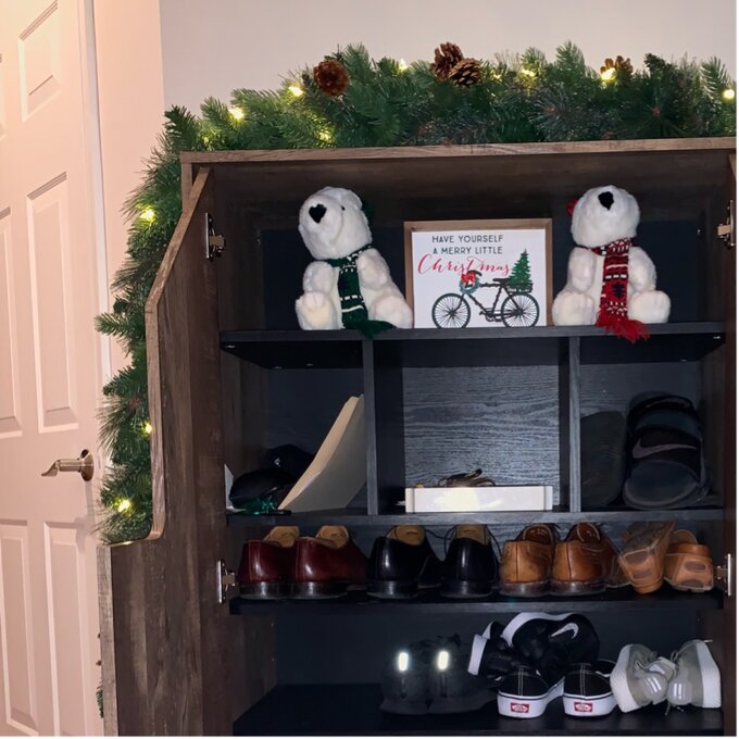 【Furniture】18 Pair Shoe Storage Cabinet