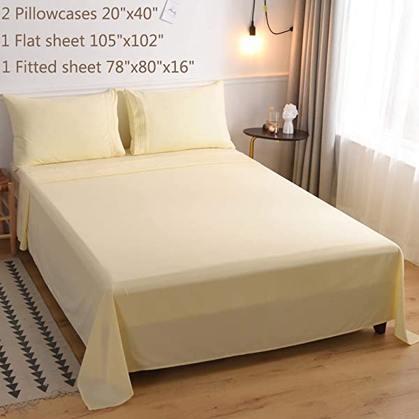 LBRO2M Bed Sheet Set Queen Size 16 Inches Deep Pocket 1800 Thread Count 100% Microfiber Sheet,Bedding Super Soft Comfortable, Cool Warm,4 Piece(Dark Grey) Dark Grey Queen