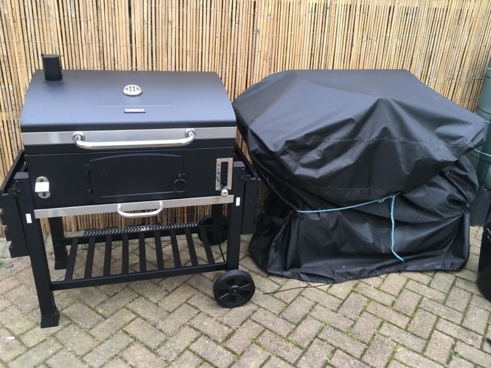 CosmoGrill Outdoor XXL Smoker Barbecue Charcoal Portable BBQ Grill Garden