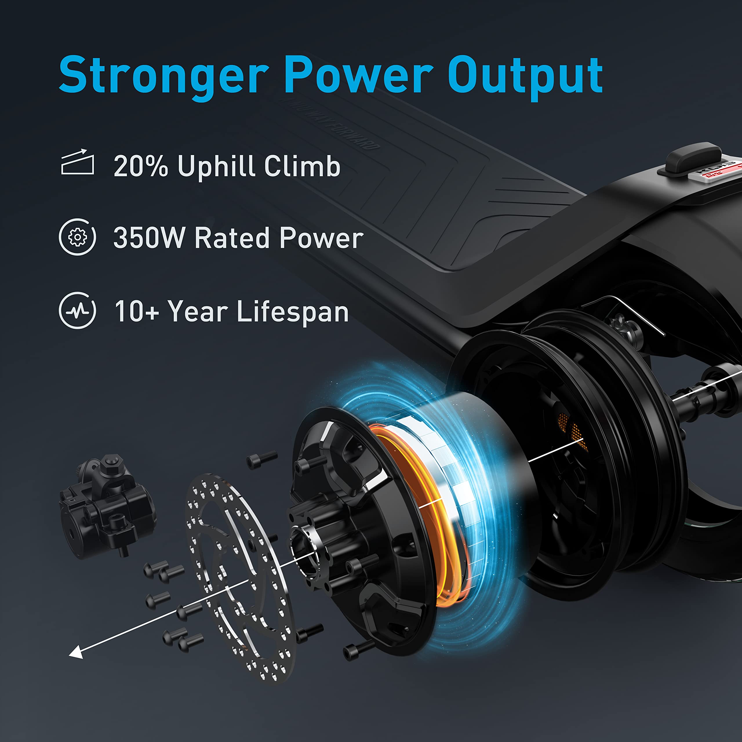 【Sports&Outdoors】Electric Scooter for Adults - 31 Miles Long Range, Max Speed 20MPH, UL Certified