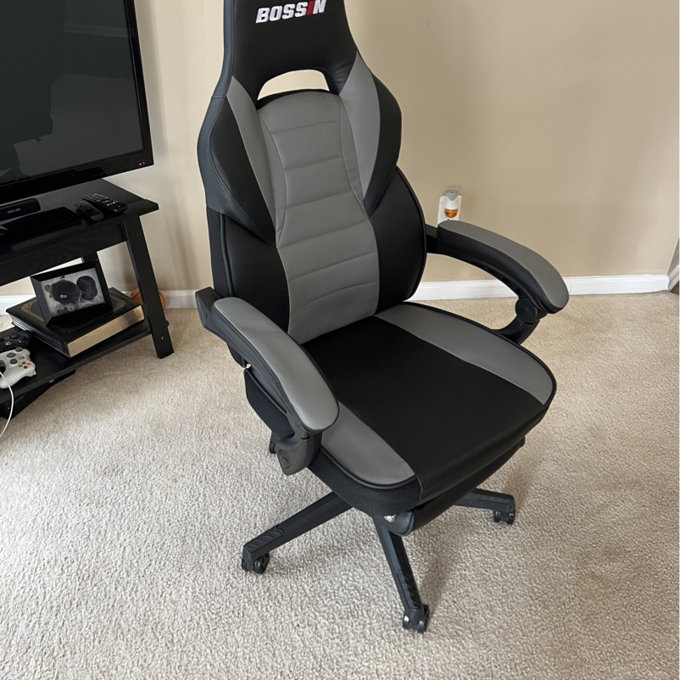 【Furniture】Racing Style Large Size High-Back PU Leather Gaming Chair