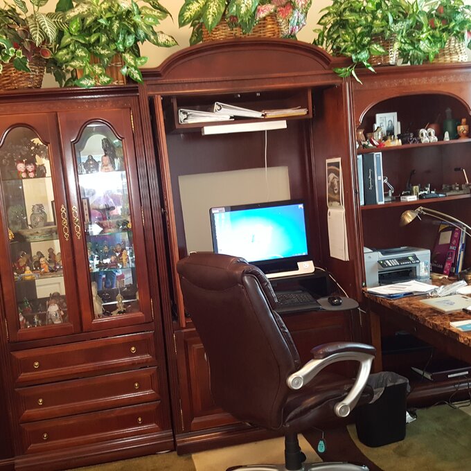 【Furniture】Raker 4 Piece Rectangular Executive Desk Office Set