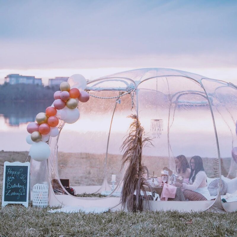 Bubble 15 Ft. W x 15 Ft. D Fiberglass Patio Gazebo