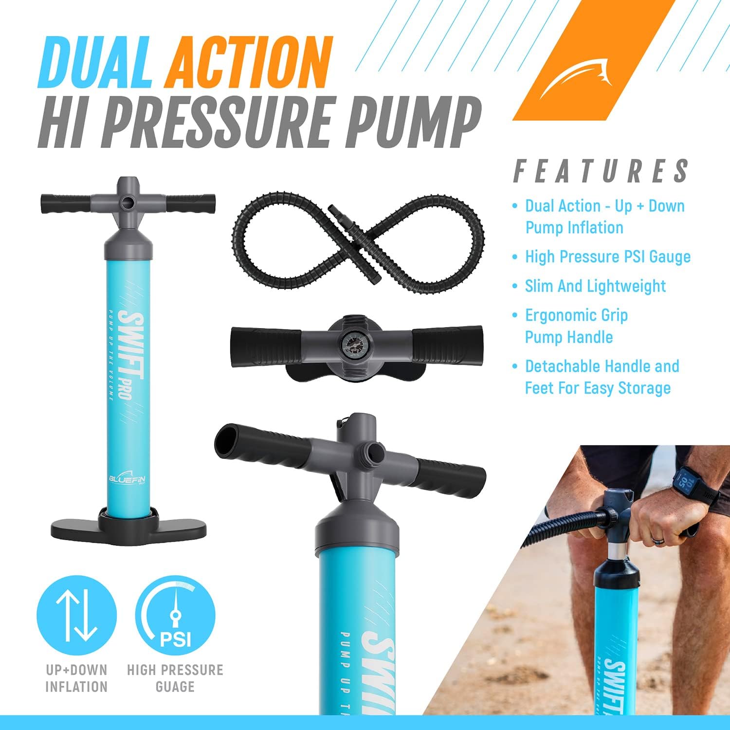 Bluefin Cruise SUP Inflatable Stand Up Paddle Board | Premium Paddleboard Accessories | Multiple sizes: Kids, 9'8, 10'4, 10’8, 12’, 15'