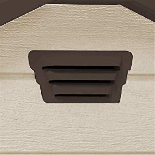 6x8 ft Keter Manor Outdoor Garden Storage Shed, Beige.