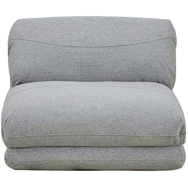 GIA Tri-Fold Sofa Bed, With Pillow, Yellow Yellow With Legs