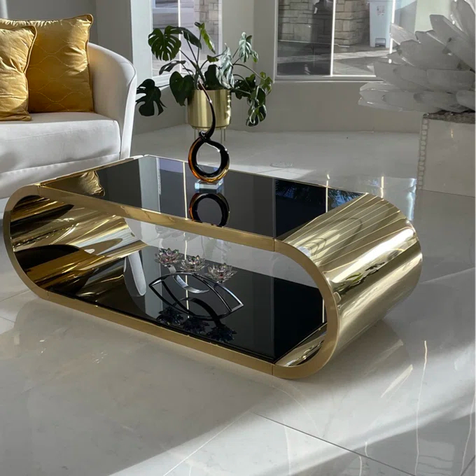 【Furniture】Jasonville Floor Shelf Coffee Table with Storage