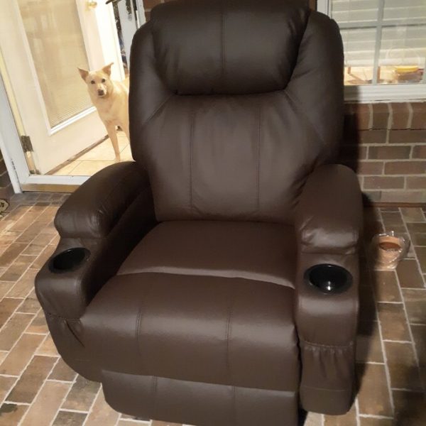 Low price sale imitation leather electric recliner heated massage chair