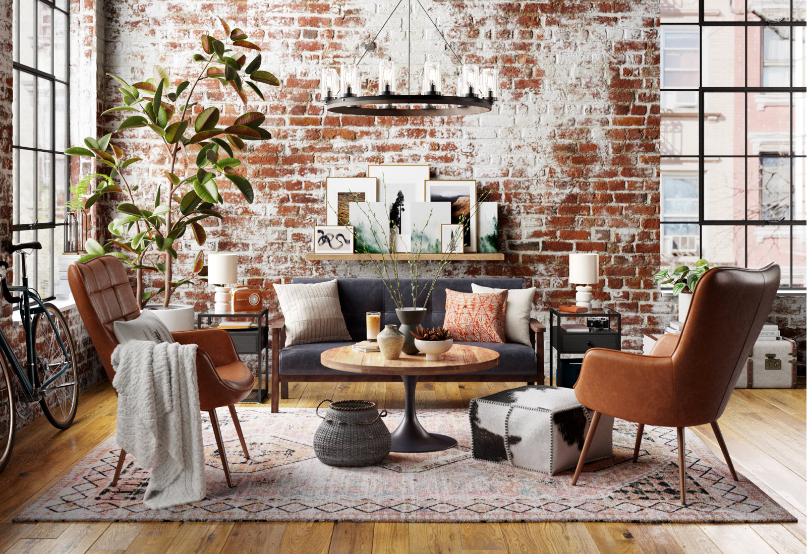 【Furniture】Aichele Upholstered Wingback Chair