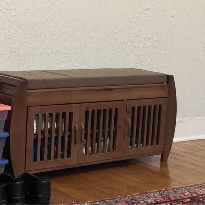 【Furniture】10 Pair Shoe Storage Bench