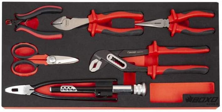 BOXO USA Heavy Duty Toolbox 103 Piece MotoBox Tool Box with Locking System - Black